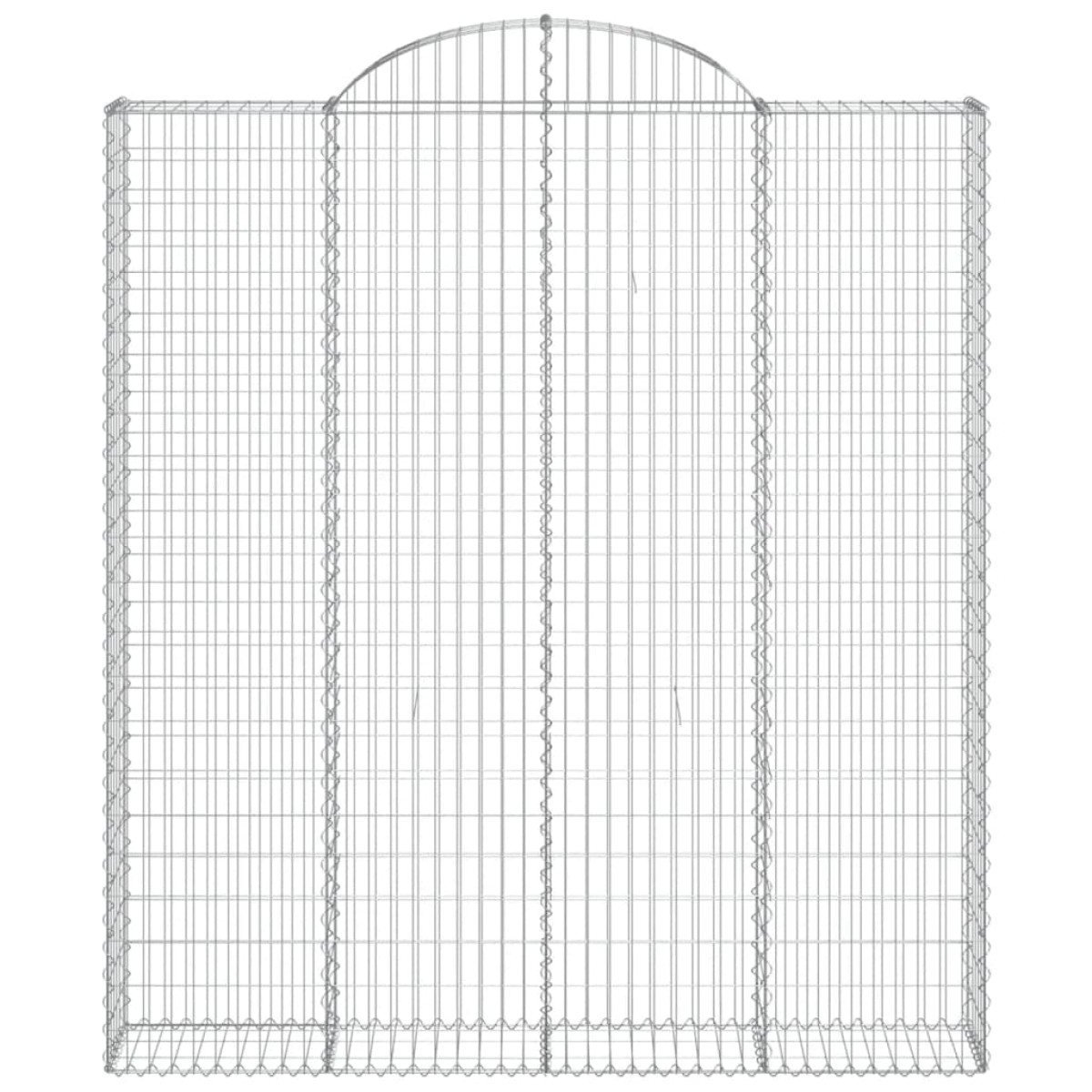 vidaXL Συρματοκιβώτια Τοξωτά 3 τεμ. 200x30x220/240 εκ. Γαλβαν. Ατσάλι