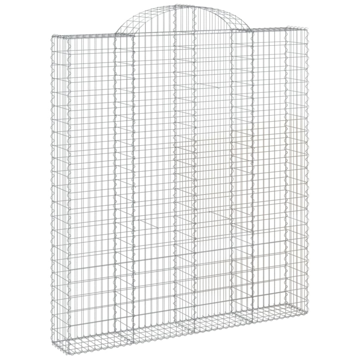 vidaXL Συρματοκιβώτια Τοξωτά 5 τεμ. 200x30x220/240 εκ. Γαλβαν. Ατσάλι