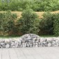 vidaXL Συρματοκιβώτια Τοξωτά 3 τεμ. 200x50x40/60 εκ. Γαλβαν. Ατσάλι