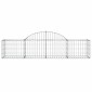 vidaXL Συρματοκιβώτια Τοξωτά 7 τεμ. 200x50x40/60 εκ. Γαλβαν. Ατσάλι