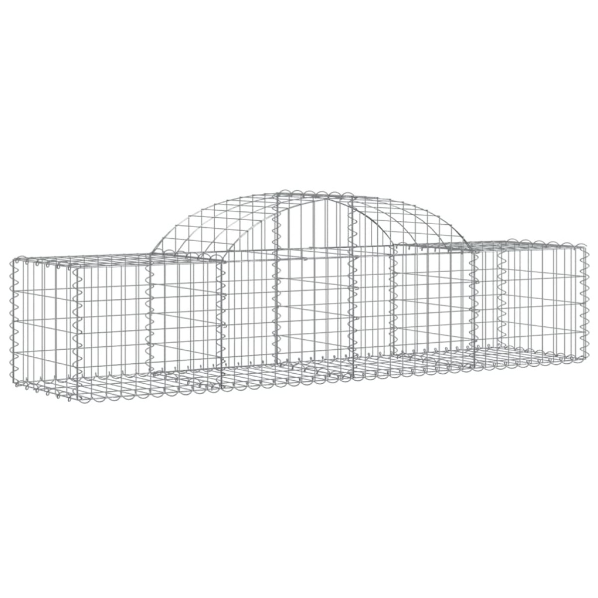 vidaXL Συρματοκιβώτια Τοξωτά 8 τεμ. 200x50x40/60 εκ. Γαλβαν. Ατσάλι