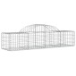 vidaXL Συρματοκιβώτια Τοξωτά 10 τεμ. 200x50x40/60 εκ. Γαλβαν. Ατσάλι
