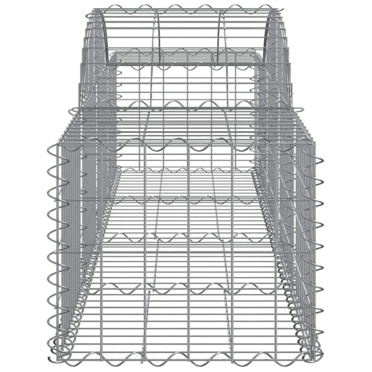 vidaXL Συρματοκιβώτια Τοξωτά 30 τεμ. 200x50x40/60 εκ. Γαλβαν. Ατσάλι