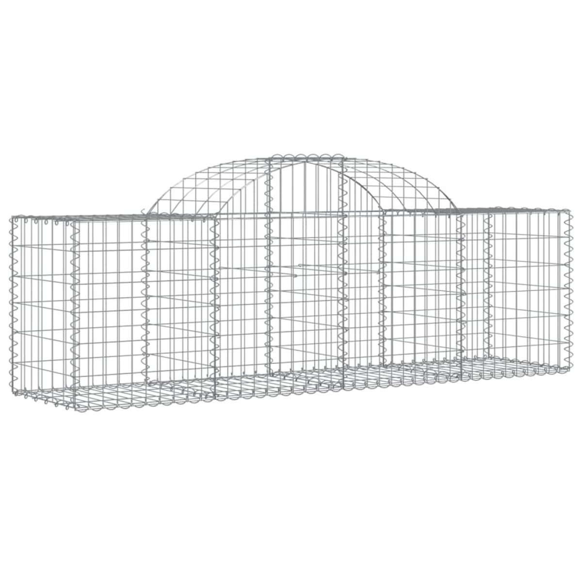 vidaXL Συρματοκιβώτια Τοξωτά 30 τεμ. 200x50x60/80 εκ. Γαλβαν. Ατσάλι