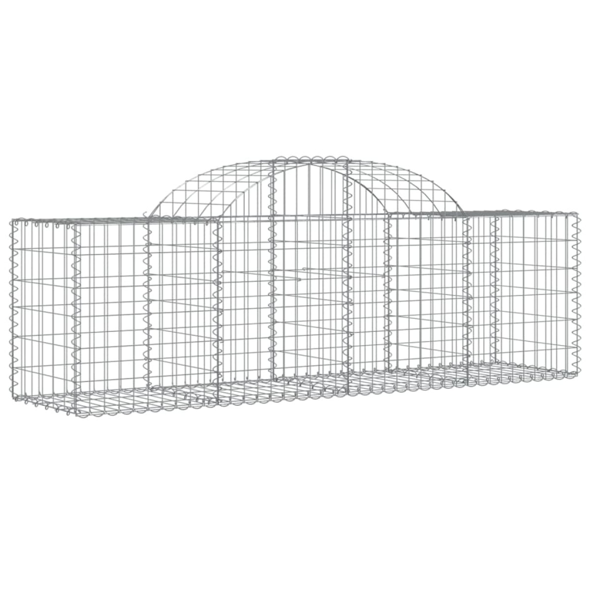 vidaXL Συρματοκιβώτια Τοξωτά 40 τεμ. 200x50x60/80 εκ. Γαλβαν. Ατσάλι