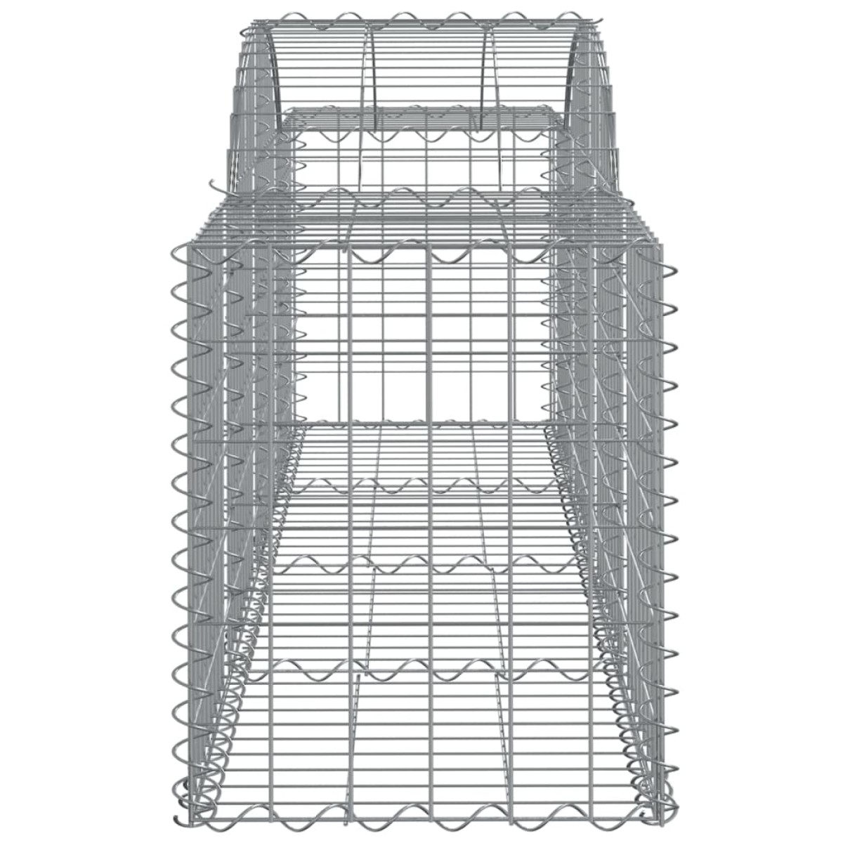 vidaXL Συρματοκιβώτια Τοξωτά 40 τεμ. 200x50x60/80 εκ. Γαλβαν. Ατσάλι