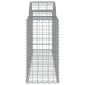 vidaXL Συρματοκιβώτια Τοξωτά 9 τεμ. 200x50x80/100 εκ. Γαλβαν. Ατσάλι