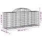 vidaXL Συρματοκιβώτια Τοξωτά 9 τεμ. 200x50x80/100 εκ. Γαλβαν. Ατσάλι
