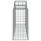vidaXL Συρματοκιβώτια Τοξωτά 14 τεμ. 200x50x80/100 εκ. Γαλβαν. Ατσάλι