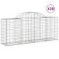 vidaXL Συρματοκιβώτια Τοξωτά 20 τεμ. 200x50x80/100 εκ. Γαλβαν. Ατσάλι