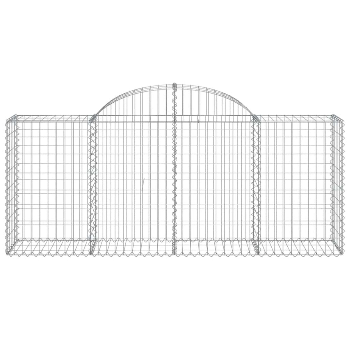 vidaXL Συρματοκιβώτια Τοξωτά 20 τεμ. 200x50x80/100 εκ. Γαλβαν. Ατσάλι