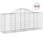 vidaXL Συρματοκιβώτια Τοξωτά 25 τεμ. 200x50x80/100 εκ. Γαλβαν. Ατσάλι
