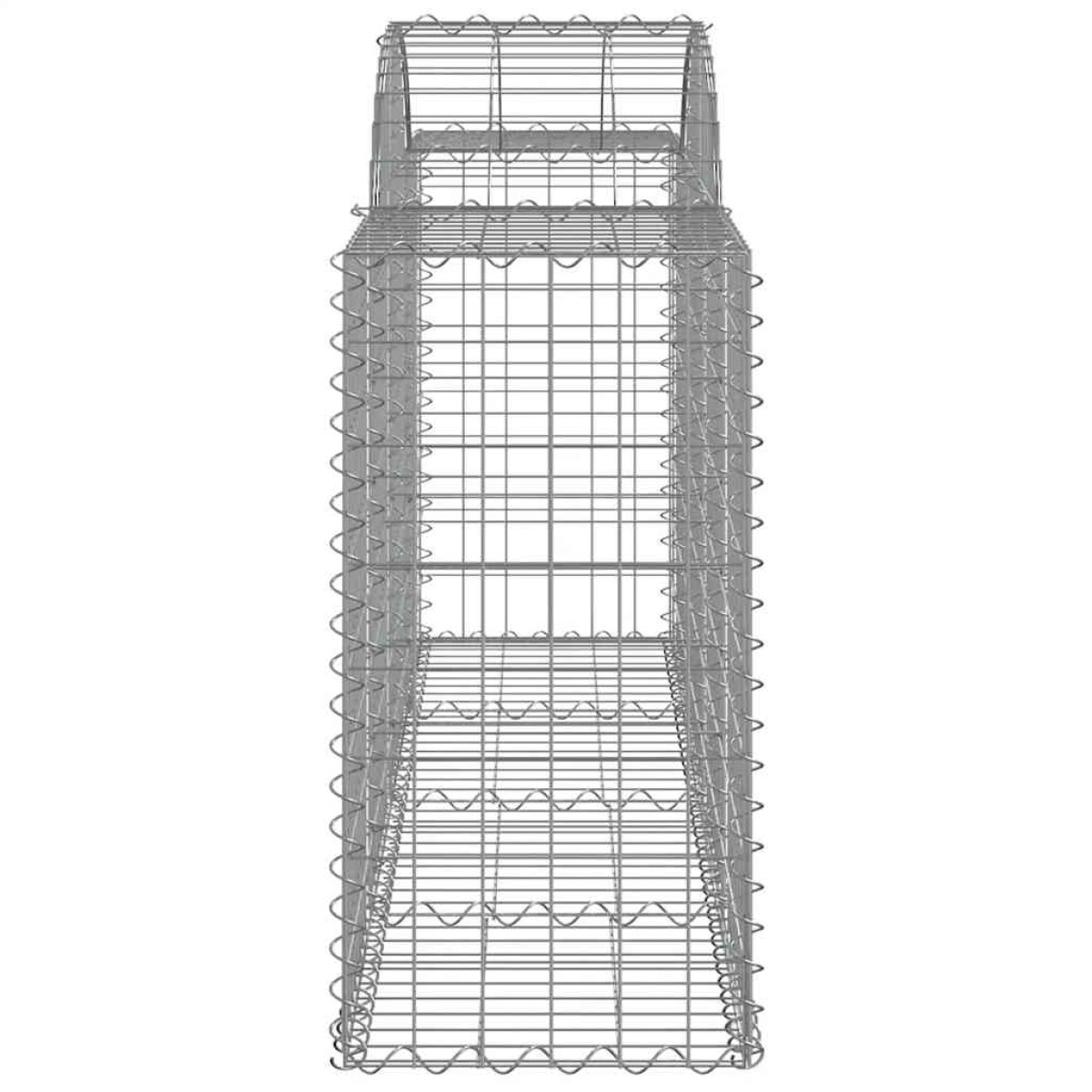 vidaXL Συρματοκιβώτια Τοξωτά 25 τεμ. 200x50x80/100 εκ. Γαλβαν. Ατσάλι