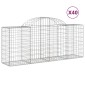 vidaXL Συρματοκιβώτια Τοξωτά 40 τεμ. 200x50x80/100 εκ. Γαλβαν. Ατσάλι