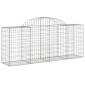 vidaXL Συρματοκιβώτια Τοξωτά 40 τεμ. 200x50x80/100 εκ. Γαλβαν. Ατσάλι