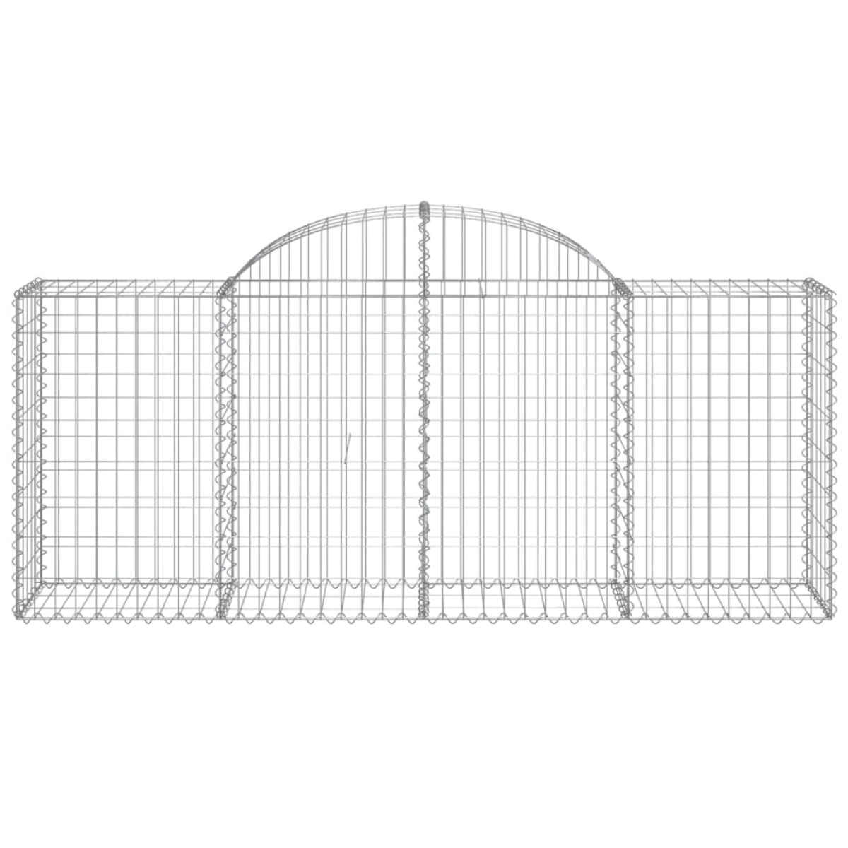 vidaXL Συρματοκιβώτια Τοξωτά 40 τεμ. 200x50x80/100 εκ. Γαλβαν. Ατσάλι
