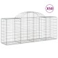 vidaXL Συρματοκιβώτια Τοξωτά 50 τεμ. 200x50x80/100 εκ. Γαλβαν. Ατσάλι