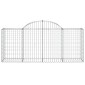vidaXL Συρματοκιβώτια Τοξωτά 50 τεμ. 200x50x80/100 εκ. Γαλβαν. Ατσάλι