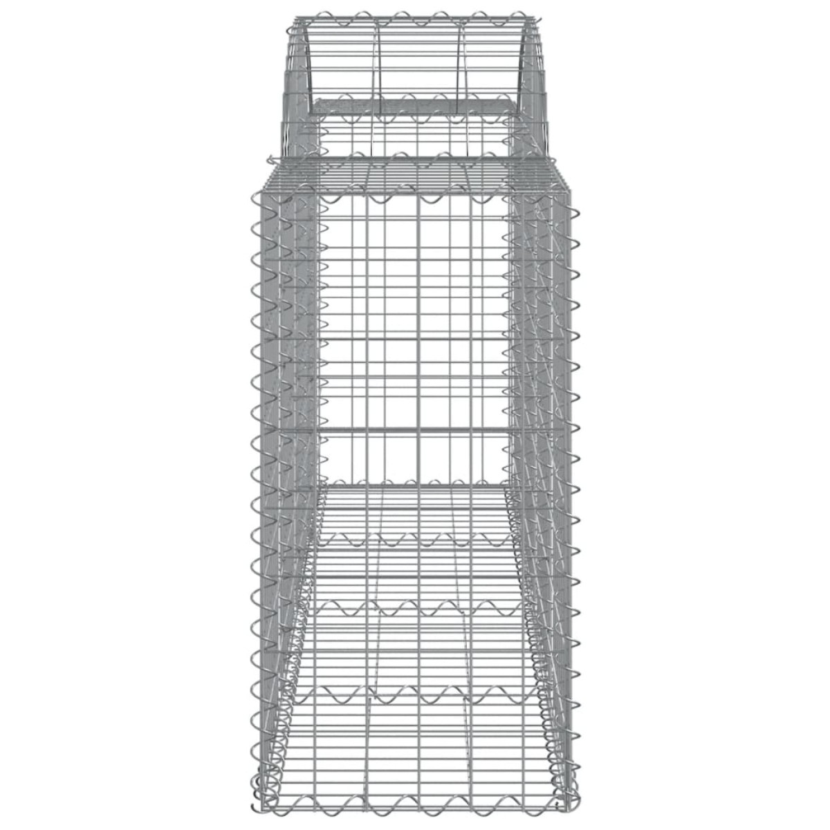 vidaXL Συρματοκιβώτια Τοξωτά 50 τεμ. 200x50x80/100 εκ. Γαλβαν. Ατσάλι