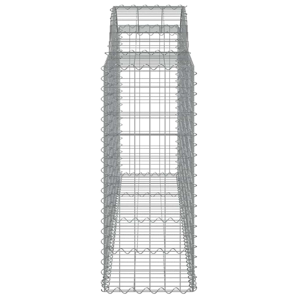 vidaXL Συρματοκιβώτια Τοξωτά 8 τεμ. 200x50x100/120 εκ. Γαλβαν. Ατσάλι