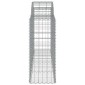 vidaXL Συρματοκιβώτια Τοξωτά 8 τεμ. 200x50x100/120 εκ. Γαλβαν. Ατσάλι