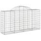 vidaXL Συρματοκιβώτια Τοξωτά 10 τεμ. 200x50x100/120 εκ. Γαλβαν. Ατσάλι