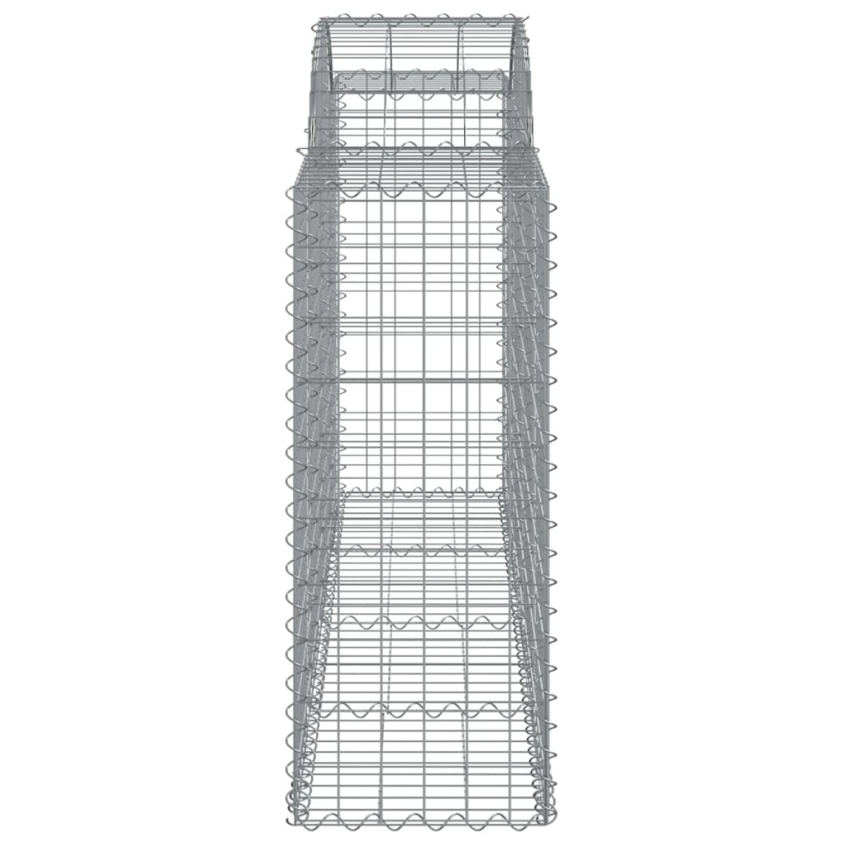 vidaXL Συρματοκιβώτια Τοξωτά 12 τεμ. 200x50x100/120 εκ. Γαλβαν. Ατσάλι