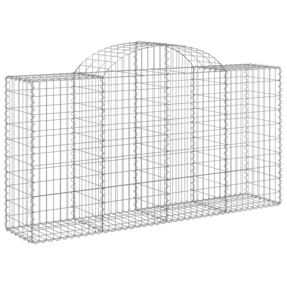 vidaXL Συρματοκιβώτια Τοξωτά 13 τεμ. 200x50x100/120 εκ. Γαλβαν. Ατσάλι