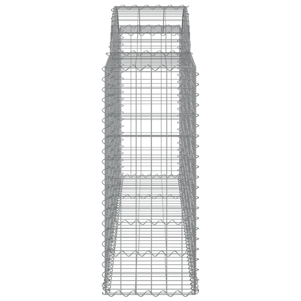 vidaXL Συρματοκιβώτια Τοξωτά 15 τεμ. 200x50x100/120 εκ. Γαλβαν. Ατσάλι