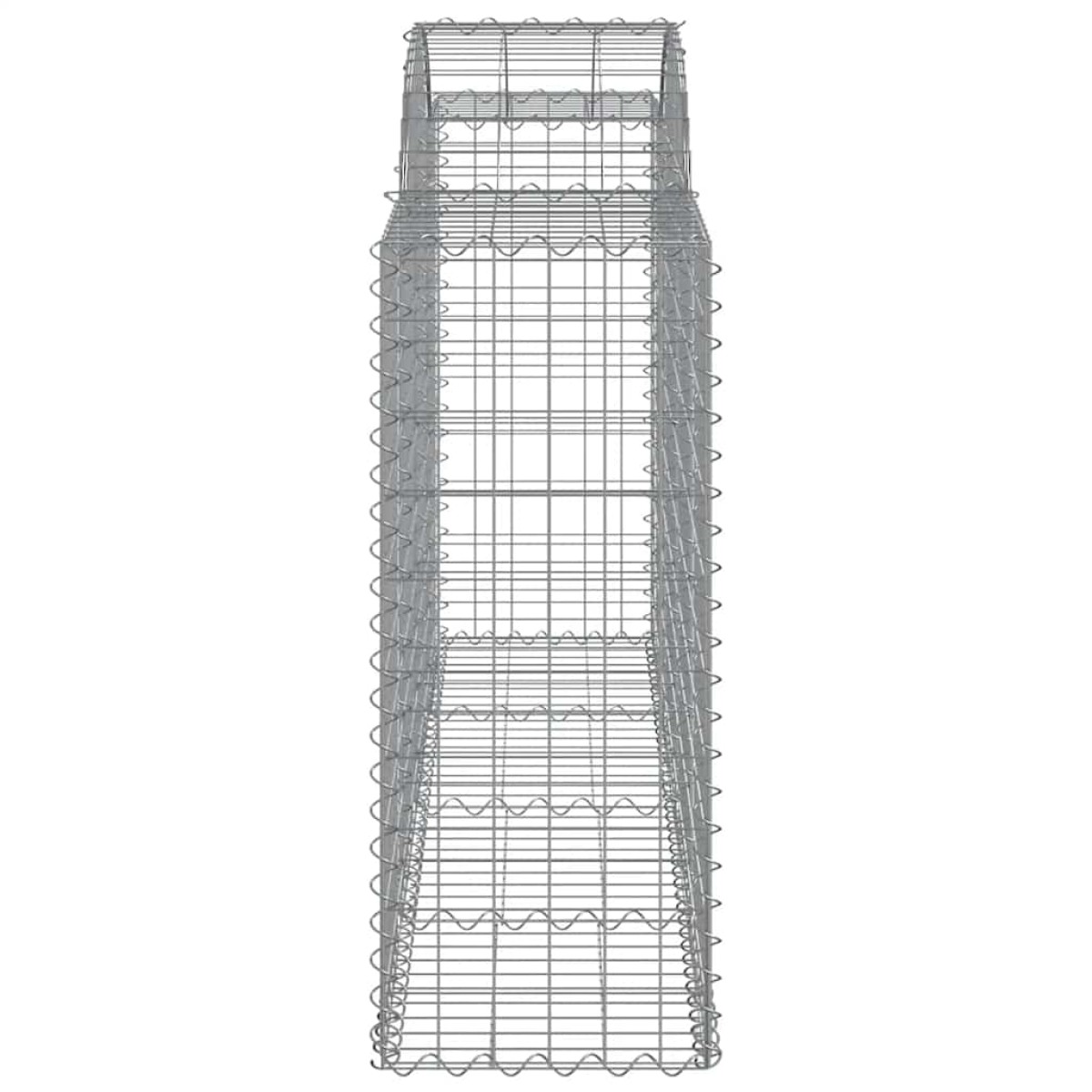 vidaXL Συρματοκιβώτια Τοξωτά 18 τεμ. 200x50x100/120 εκ. Γαλβαν. Ατσάλι