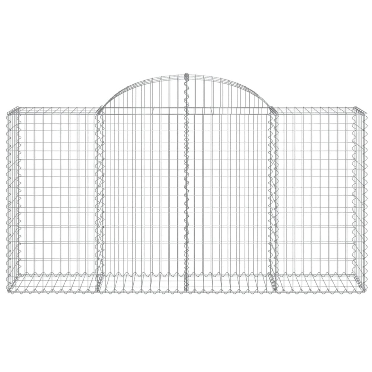 vidaXL Συρματοκιβώτια Τοξωτά 20 τεμ. 200x50x100/120 εκ. Γαλβαν. Ατσάλι