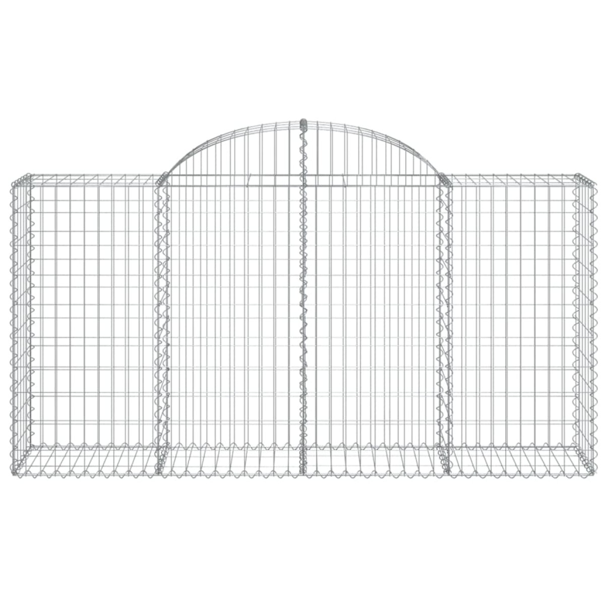 vidaXL Συρματοκιβώτια Τοξωτά 50 τεμ. 200x50x100/120 εκ. Γαλβαν. Ατσάλι