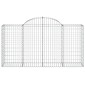 vidaXL Συρματοκιβώτια Τοξωτά 50 τεμ. 200x50x100/120 εκ. Γαλβαν. Ατσάλι
