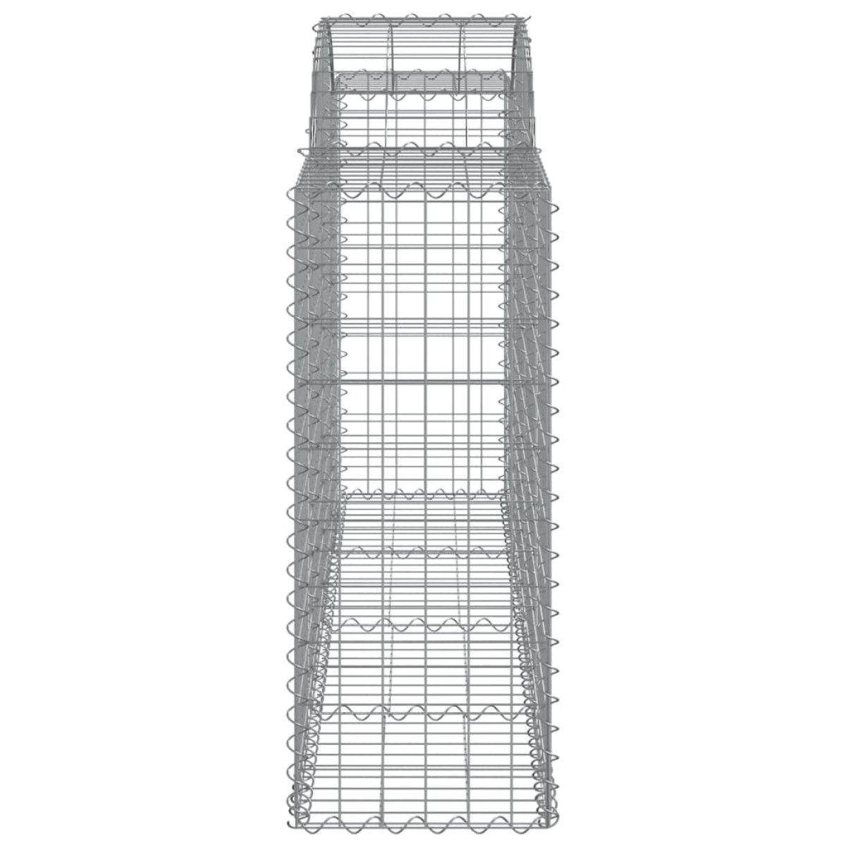 vidaXL Συρματοκιβώτια Τοξωτά 50 τεμ. 200x50x100/120 εκ. Γαλβαν. Ατσάλι