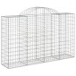 vidaXL Συρματοκιβώτια Τοξωτά 9 τεμ. 200x50x120/140 εκ. Γαλβαν. Ατσάλι