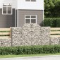 vidaXL Συρματοκιβώτια Τοξωτά 9 τεμ. 200x50x120/140 εκ. Γαλβαν. Ατσάλι