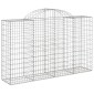 vidaXL Συρματοκιβώτια Τοξωτά 11 τεμ. 200x50x120/140 εκ. Γαλβαν. Ατσάλι