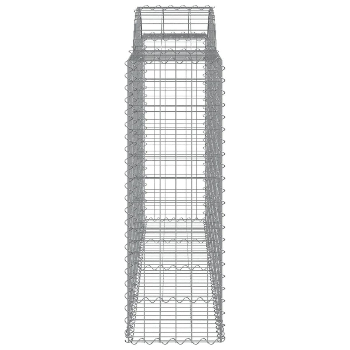 vidaXL Συρματοκιβώτια Τοξωτά 11 τεμ. 200x50x120/140 εκ. Γαλβαν. Ατσάλι