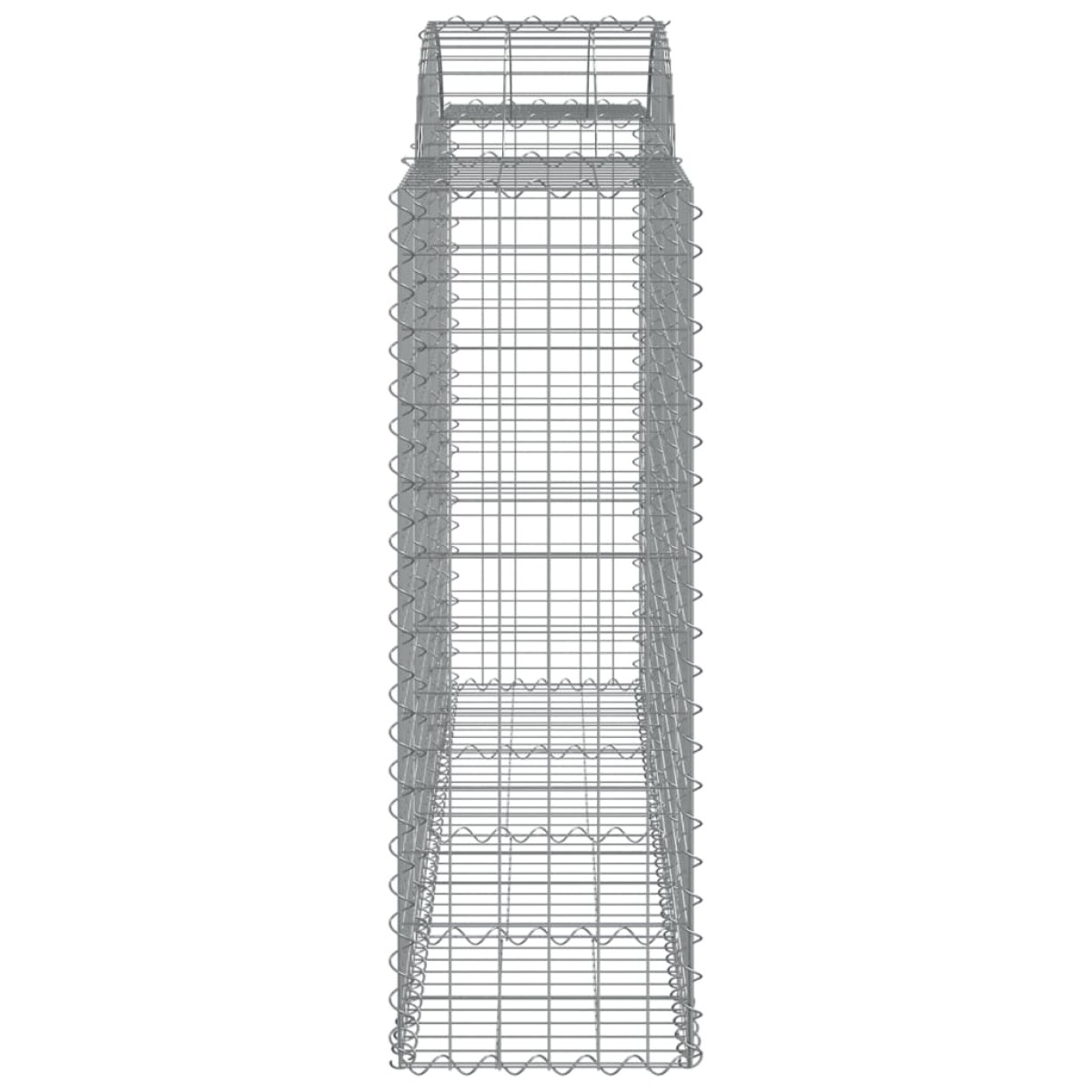 vidaXL Συρματοκιβώτια Τοξωτά 18 τεμ. 200x50x120/140 εκ. Γαλβαν. Ατσάλι