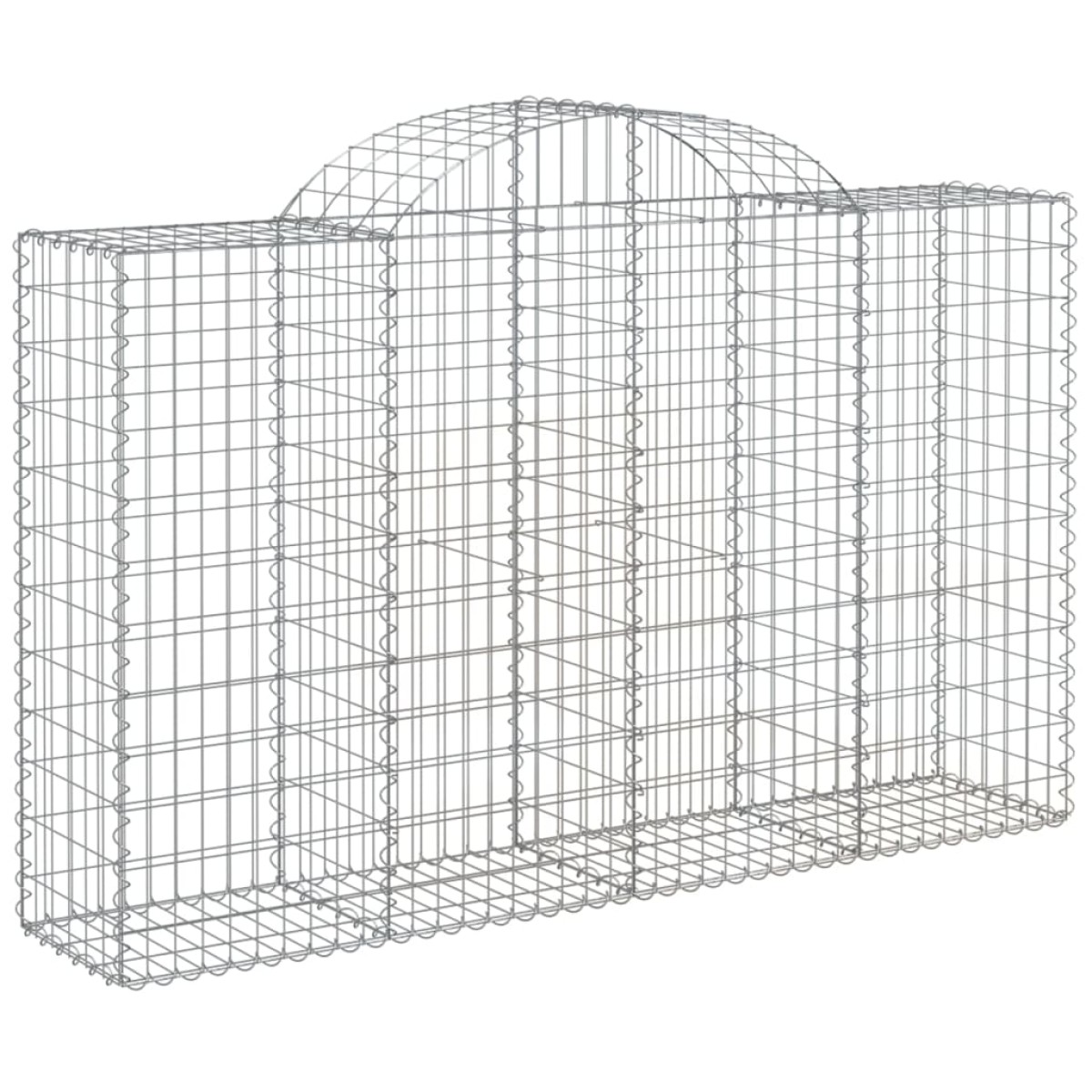vidaXL Συρματοκιβώτια Τοξωτά 25 τεμ. 200x50x120/140 εκ. Γαλβαν. Ατσάλι