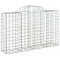 vidaXL Συρματοκιβώτια Τοξωτά 25 τεμ. 200x50x120/140 εκ. Γαλβαν. Ατσάλι