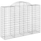 vidaXL Συρματοκιβώτια Τοξωτά 5 τεμ. 200x50x140/160 εκ. Γαλβαν. Ατσάλι