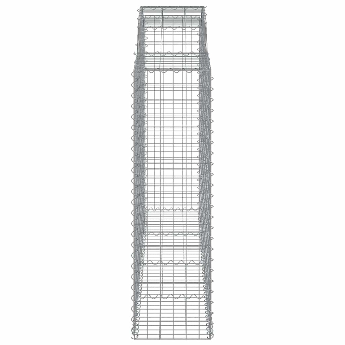 vidaXL Συρματοκιβώτια Τοξωτά 5 τεμ. 200x50x140/160 εκ. Γαλβαν. Ατσάλι