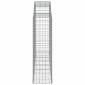 vidaXL Συρματοκιβώτια Τοξωτά 5 τεμ. 200x50x140/160 εκ. Γαλβαν. Ατσάλι