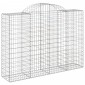 vidaXL Συρματοκιβώτια Τοξωτά 7 τεμ. 200x50x140/160 εκ. Γαλβαν. Ατσάλι
