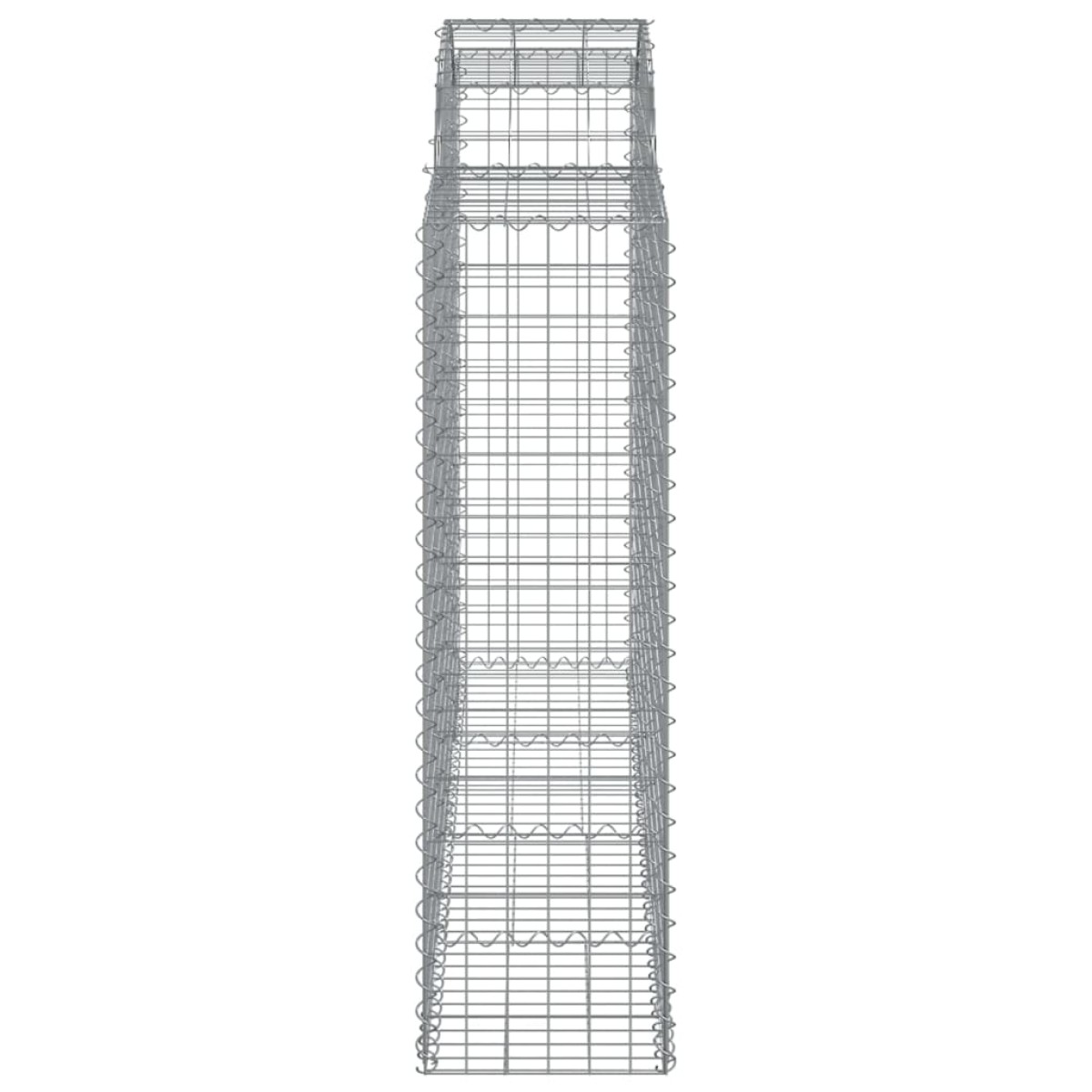 vidaXL Συρματοκιβώτια Τοξωτά 9 τεμ. 200x50x140/160 εκ. Γαλβαν. Ατσάλι