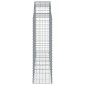 vidaXL Συρματοκιβώτια Τοξωτά 9 τεμ. 200x50x140/160 εκ. Γαλβαν. Ατσάλι
