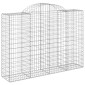 vidaXL Συρματοκιβώτια Τοξωτά 10 τεμ. 200x50x140/160 εκ. Γαλβαν. Ατσάλι