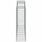vidaXL Συρματοκιβώτια Τοξωτά 10 τεμ. 200x50x140/160 εκ. Γαλβαν. Ατσάλι