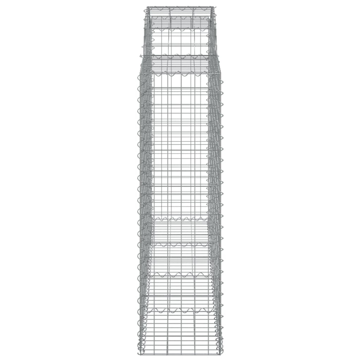 vidaXL Συρματοκιβώτια Τοξωτά 18 τεμ. 200x50x140/160 εκ. Γαλβαν. Ατσάλι